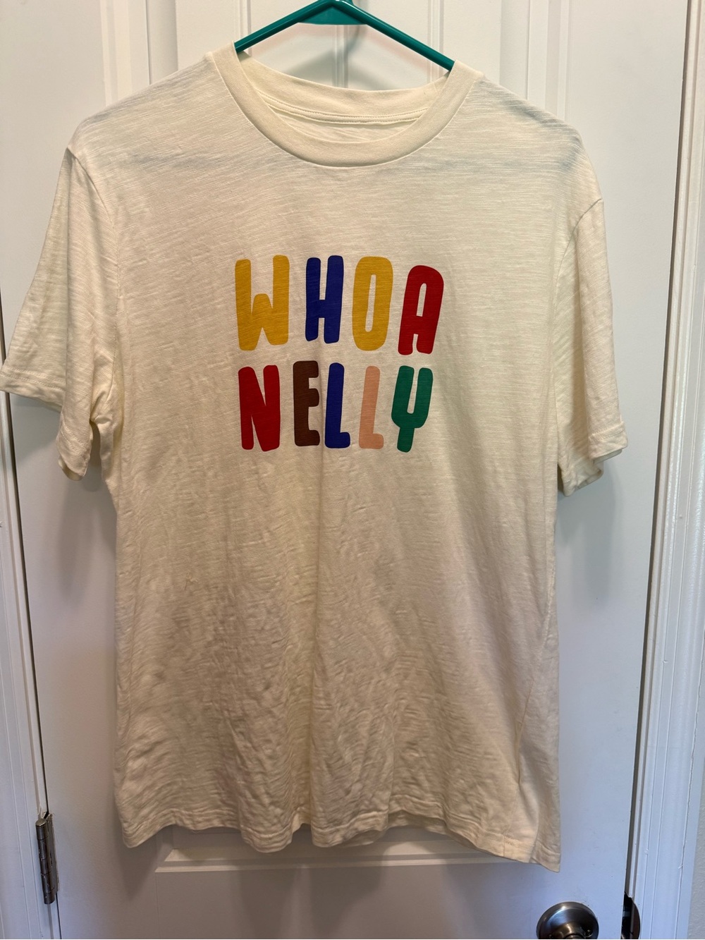 MOLLY YEH White Tee with Red Logo